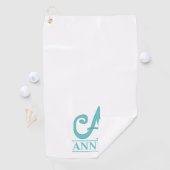 Een gegraveerde golfhanddoek (Insitu)