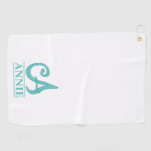 Een gegraveerde golfhanddoek (Horizontaal)