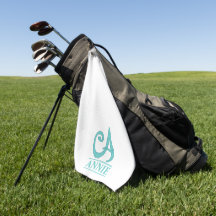 Een gegraveerde golfhanddoek