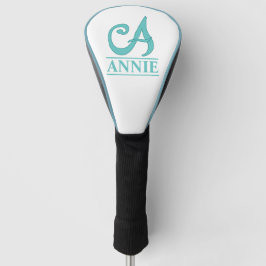 Een gegraveerde golfhoes golfheadcover