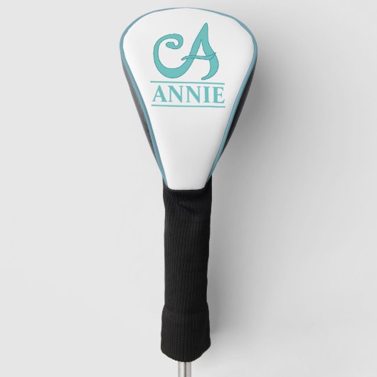 Een gegraveerde golfhoes golfheadcover (Voorkant)