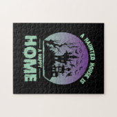 Een gehakt huis is een gelukkig thuis legpuzzel (Horizontaal)