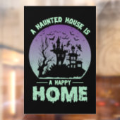 Een gehakt huis is een gelukkig thuis raamsticker (Vel 2)