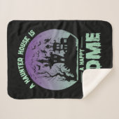 Een gehakt huis is een gelukkig thuis sherpa deken (Voorkant (horizontaal))