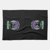 Een gehakt huis is een gelukkig thuis theedoek (Horizontaal)