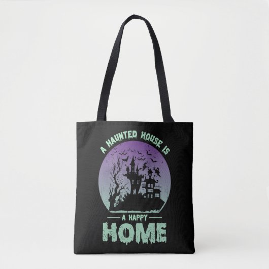 Een gehakt huis is een gelukkig thuis tote bag (Voorkant)