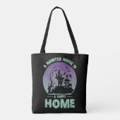 Een gehakt huis is een gelukkig thuis tote bag (Achterkant)