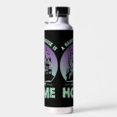 Een gehakt huis is een gelukkig thuis waterfles (Rechts)