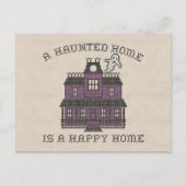 Een gehakt huis is een Happy Home-kruis Briefkaart (Voorkant)