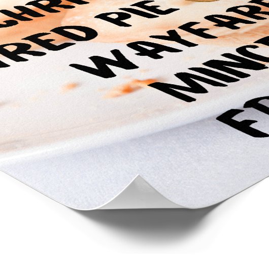 Een gehakt taart met een andere naam is een ... poster (Hoek)