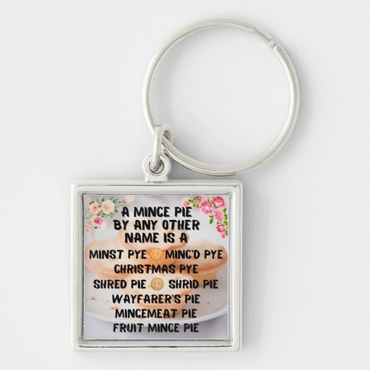 Een gehakt taart met een andere naam is een ... sleutelhanger (Voorkant)