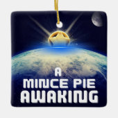 Een gehakt taartje wakker maken keramisch ornament (Voorkant)