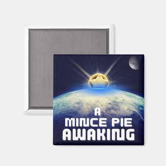 Een gehakt taartje wakker maken magneet (Voorkant / Achterkant)