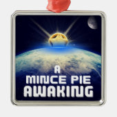 Een gehakt taartje wakker maken metalen ornament (Voorkant)