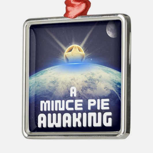 Een gehakt taartje wakker maken metalen ornament (Links)