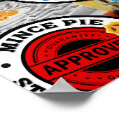 Een gehakt taartmontage onder het vergrootglas poster (Hoek)