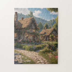 Een geheim dorp: de magische verblijfspuzzel legpuzzel