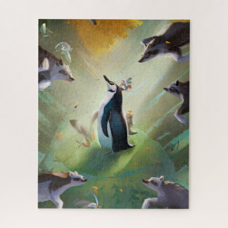 Een geheime dans onder de gouden bomen legpuzzel
