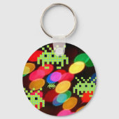 Een geheime invasie uit de Pixelverse Sleutelhanger (Achterkant)