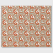 Een geheime schuilplaats - Schattigee vossen Cadeaupapier (Vlak)