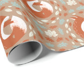 Een geheime schuilplaats - Schattigee vossen Cadeaupapier (Rol Hoek)