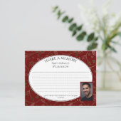 EEN GEHEUGEN DELEN | Foto | Begrafenis Condoleance Kaart (Staand voorkant)