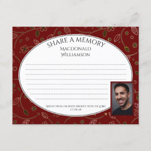 EEN GEHEUGEN DELEN   Foto   Funeral condoleense ka Kaart