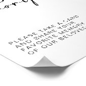 Een geheugenteken delen | Gastenboek Alternatief Poster (Hoek)