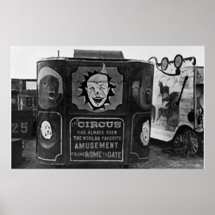 Één-gehoornde Duivel bij het Circus, jaren '30 Poster