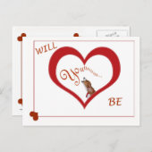 Een gehuil van een Kaart van Valentijn (Voorkant / Achterkant)