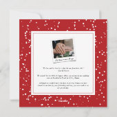 Een gehuwd kerstfeest 8 Foto modern huwelijk Feestdagenkaart (Achterkant)