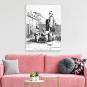 Een gehuwde joodse vrouw en haar kinderen canvas afdruk (Insitu (Woonkamer))