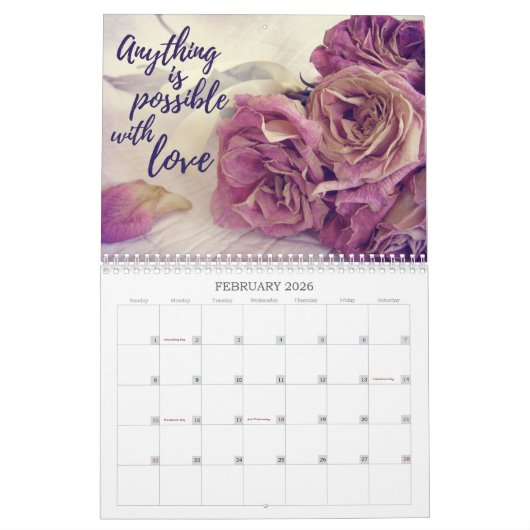 Een geïnspireerd leven | prijsindices kalender (Feb 2026)