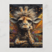 Een geïrriteerde giraffe fee briefkaart (Voorkant)