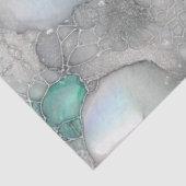 Een geisha in groene ontwerpreeks #23 tissuepapier (Detail)