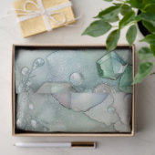 Een geisha in groene ontwerpreeks #25 tissuepapier (Geschenk)