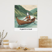 Een geit in een boot - Print (Keuken)