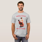 Een geit opslaan t-shirt (Voorkant volledig)