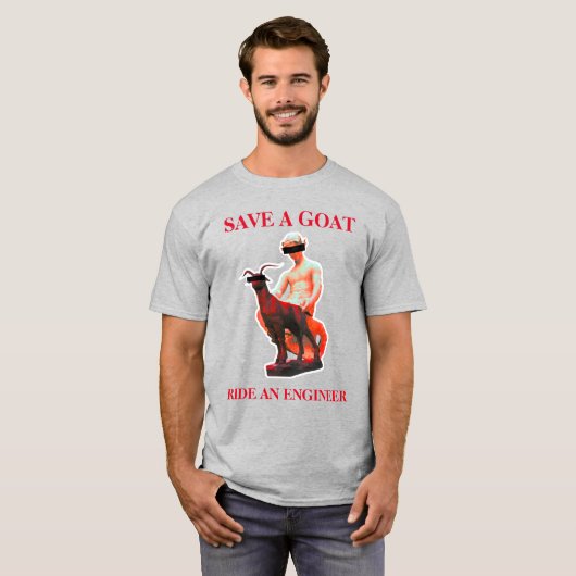Een geit opslaan t-shirt (Voorkant volledig)