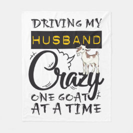 Een geit per keer rijden op mijn man fleece deken