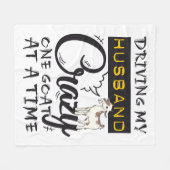 Een geit per keer rijden op mijn man fleece deken (Voorkant (Horizontaal))