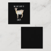Een geit zonder gekke geit vierkante visitekaartje (Voorkant / Achterkant)