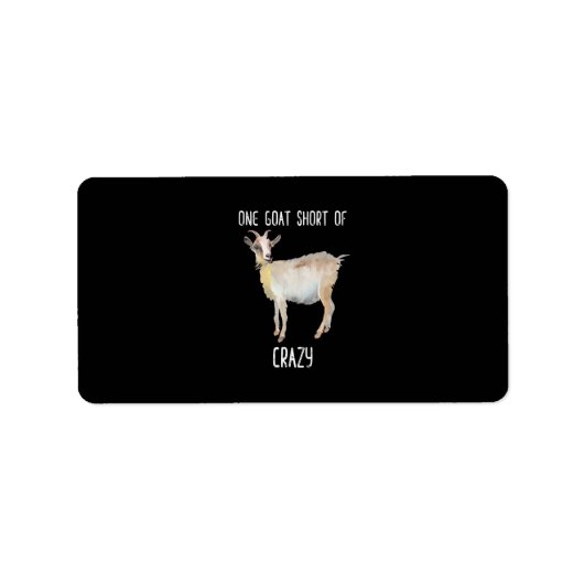 Een geit zonder gekke grappige geit etiket (Voorkant)