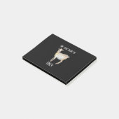 Een geit zonder gekke grappige geit post-it® notes (Schuin)