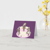 Een gek Theekransje Kaart (Gele Bloem)