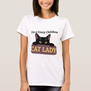 Een geke kinderloze kattenvrouw Kamala Harris 2024 T-shirt