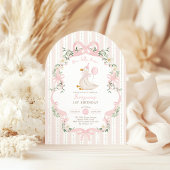 Een Gekke Gans 1e Verjaardag Boog Bloemen Kaart