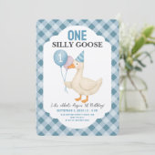 Een Gekke Gans 1e Verjaardag Kaart (Staand voorkant)