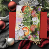 Een Gekke Gans" 1e Verjaardag & Kerstfeest Kaart