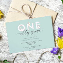 Een Gekke Gans 1e Verjaardag Schattige